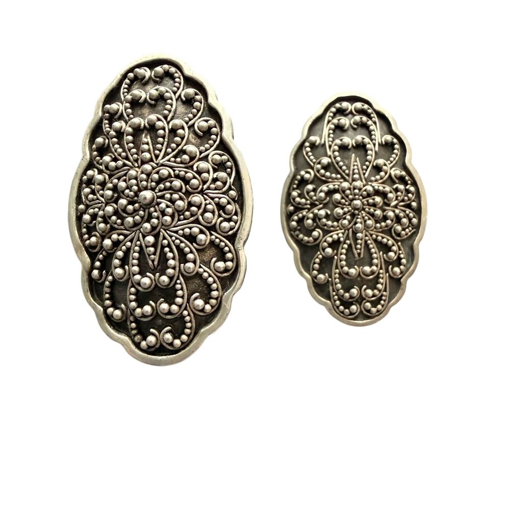 Lois Hill Earrings 925 Sterling Silver Clip
on